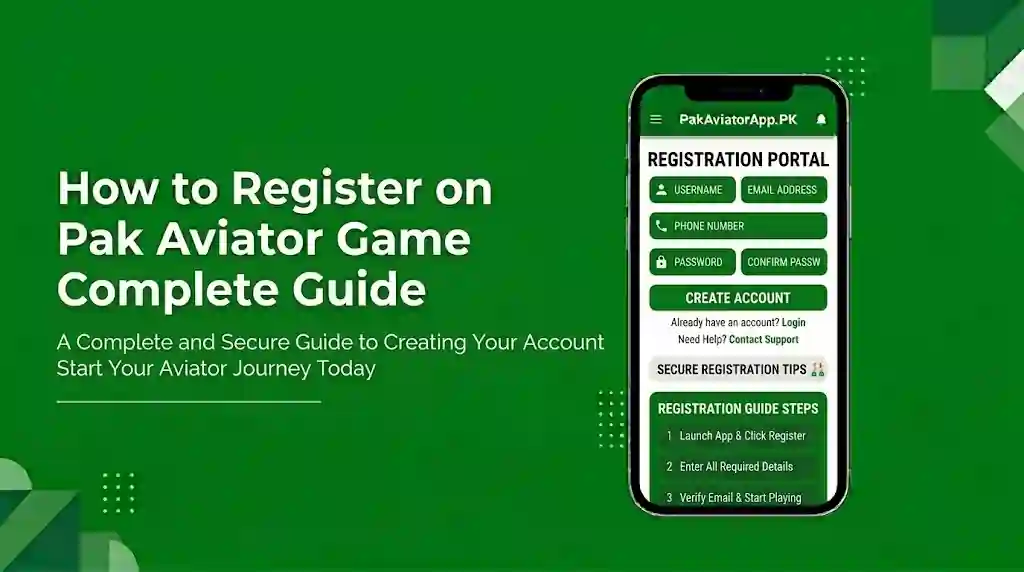 Register on Pak Aviator Game